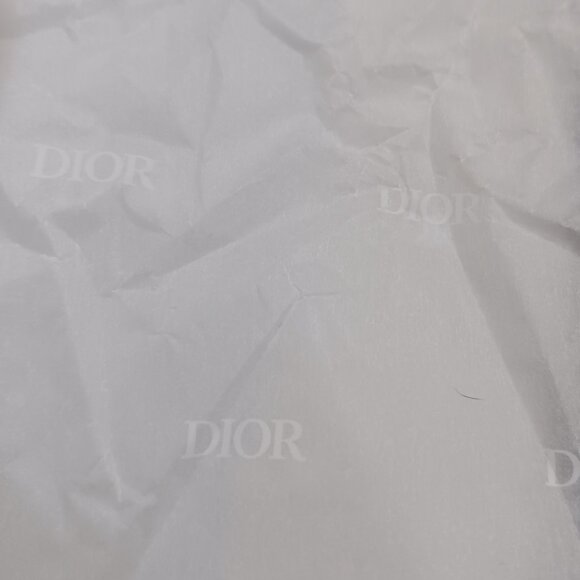 Dior White 80" Ribbon w/ Gold Lettering + Dior Tissue Paper Set - Picture 3 of 4